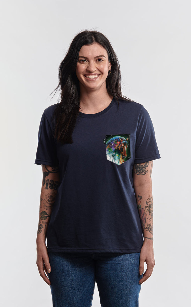 Sylvester Stallion Boyfriend Pocket T-Shirt