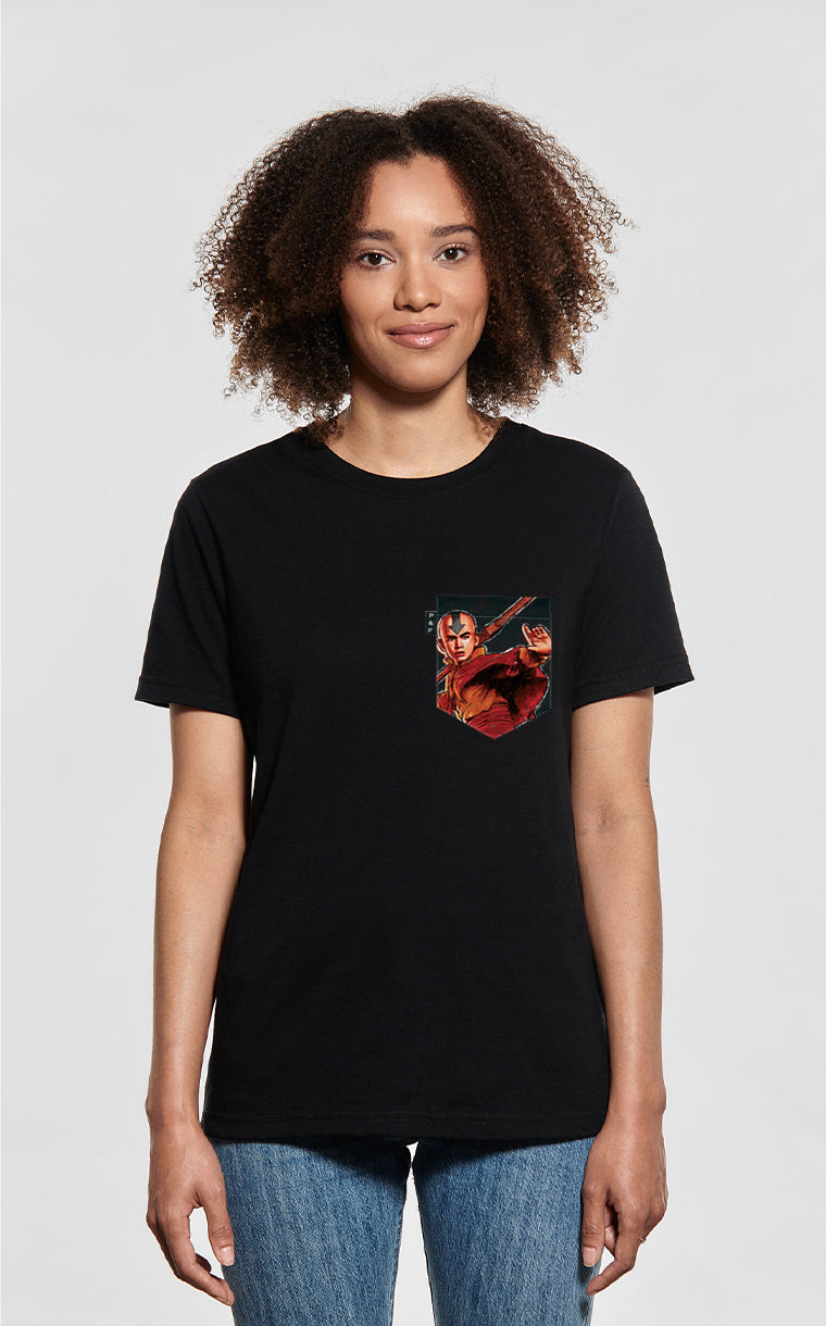 T-shirt coupe Boyfriend à poche Chauve qui peut