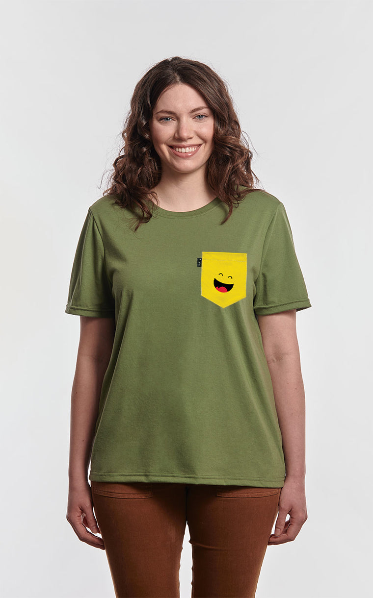 St-Hubert Foundation Boyfriend Cut T-Shirt with Pocket