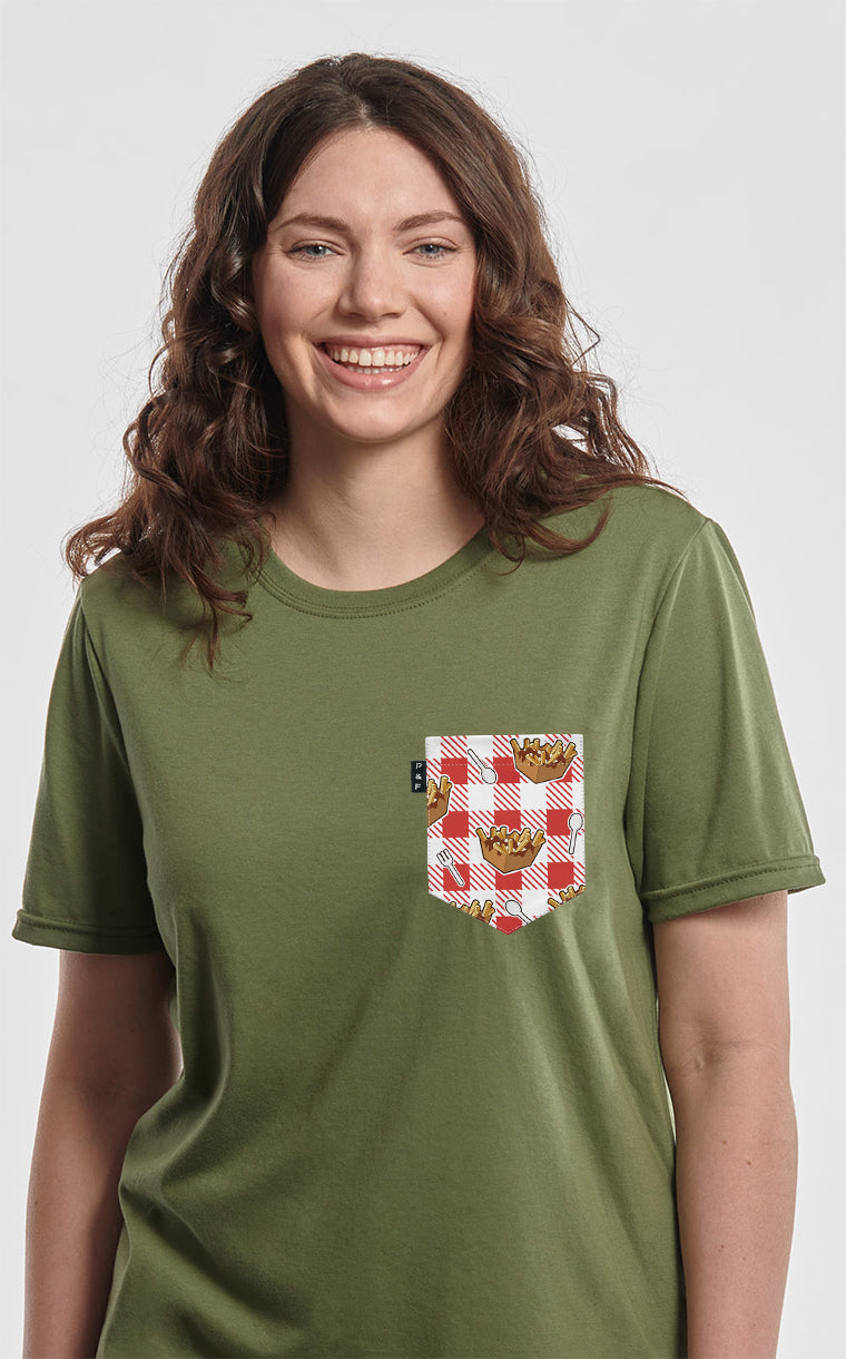 T-shirt coupe Boyfriend à poche Lâche pas la patate