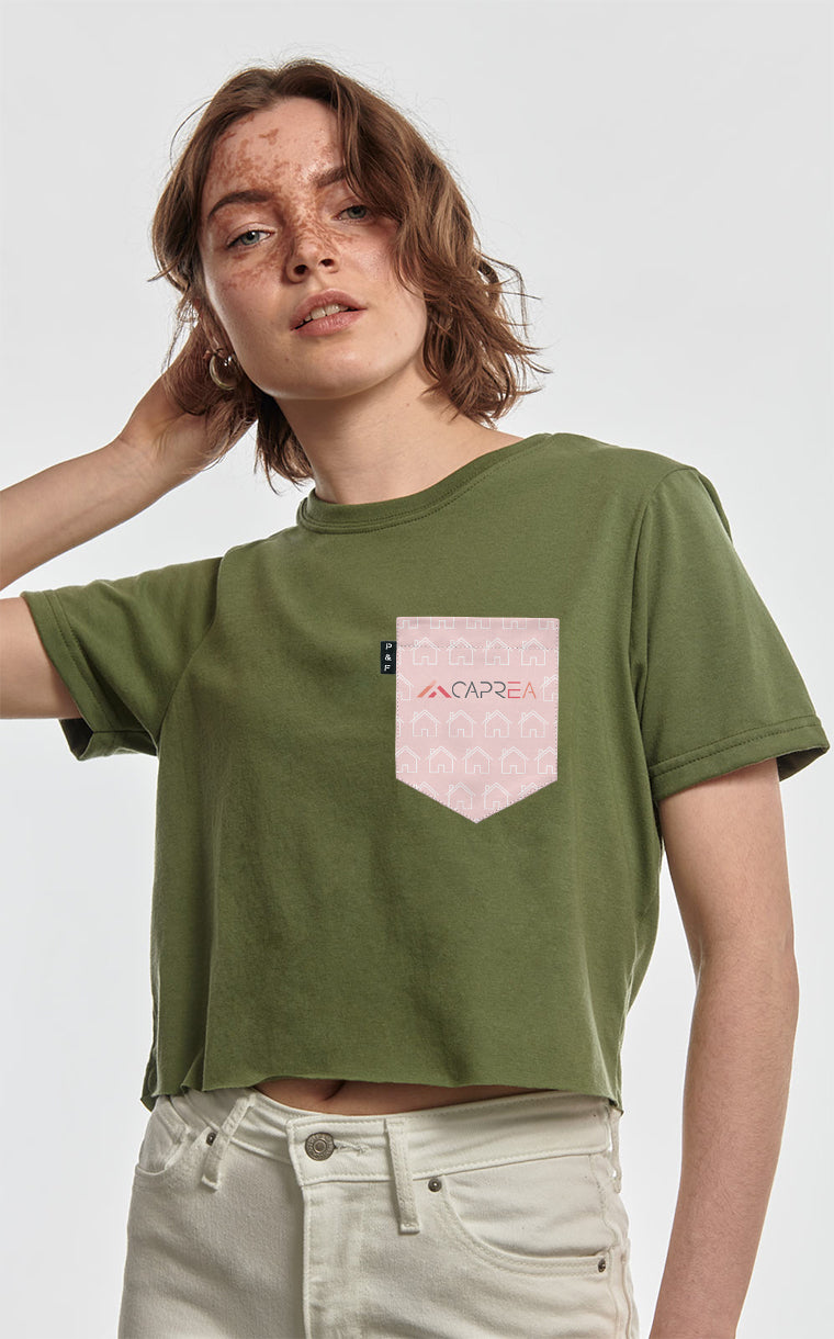 T-shirt « crop top » à poche CAPREA