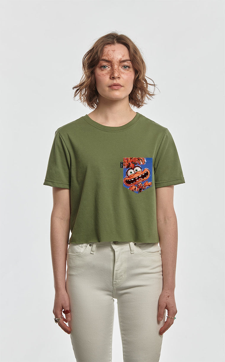 T-shirt « crop top » à poche Tom Anxiété