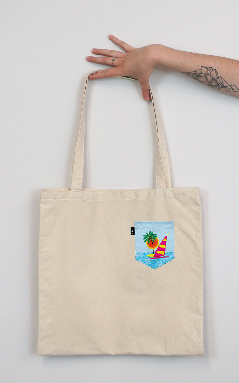 90's Represent Pocket Tote Bag