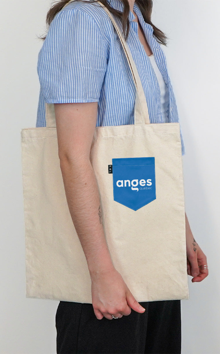 Tote Bag à poche Anges Québec