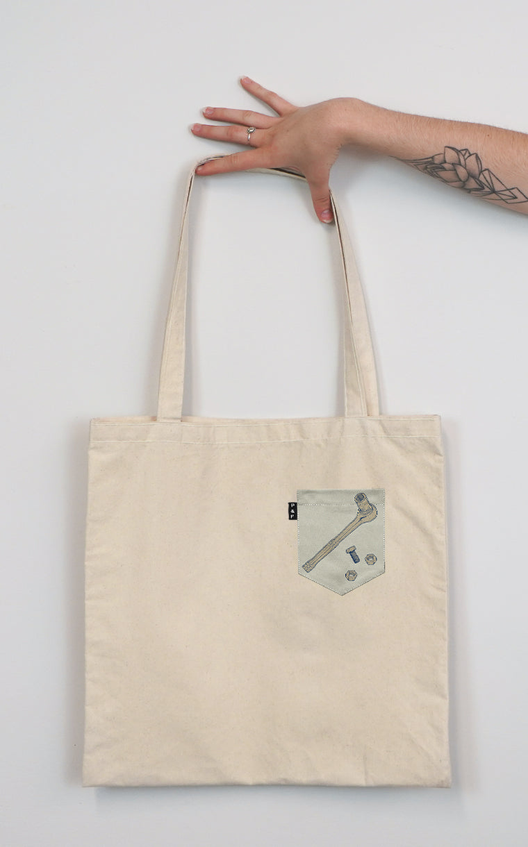 Tote Bag with Pocket and Ratchet