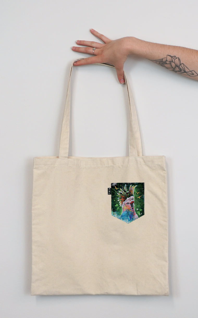 Cacatoes Pocket Tote Bag