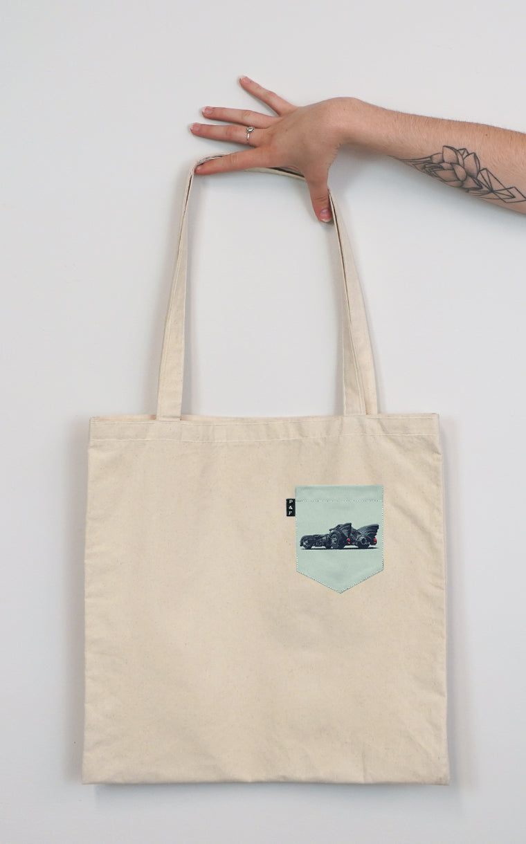 Tote Bag à poche Chauffe-souris