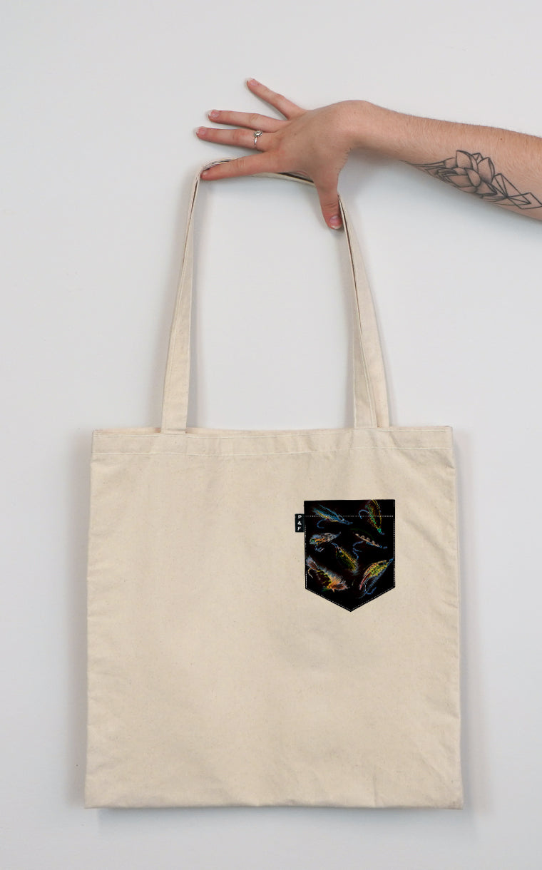 Water Fly Pocket Tote Bag