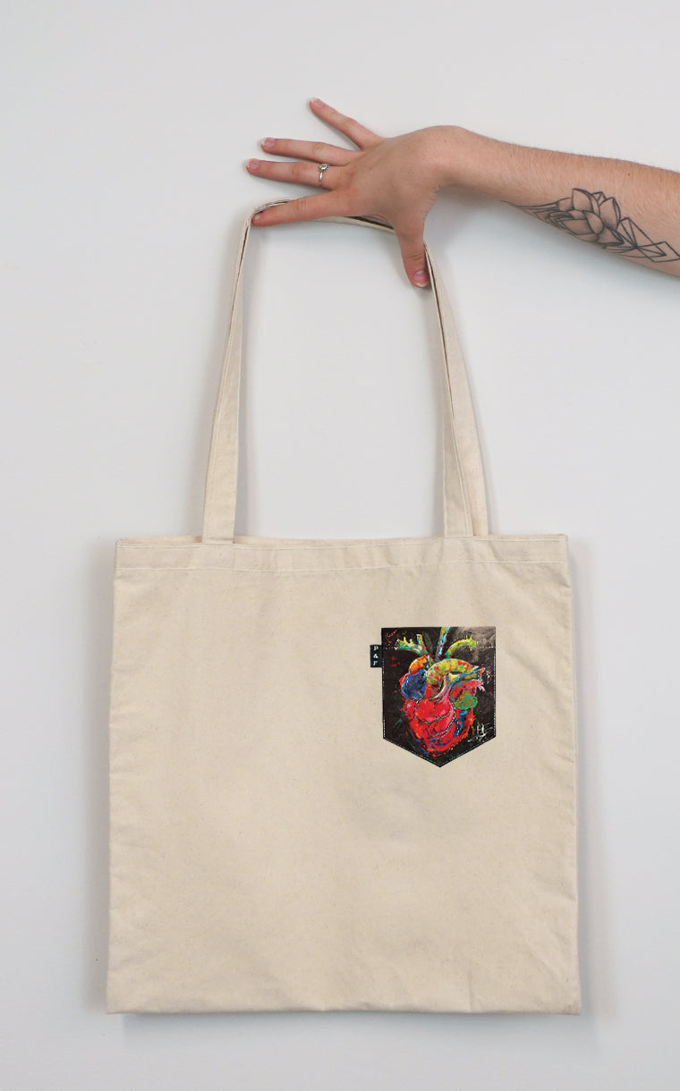 Tote Bag à poche Fondation en coeur 2025