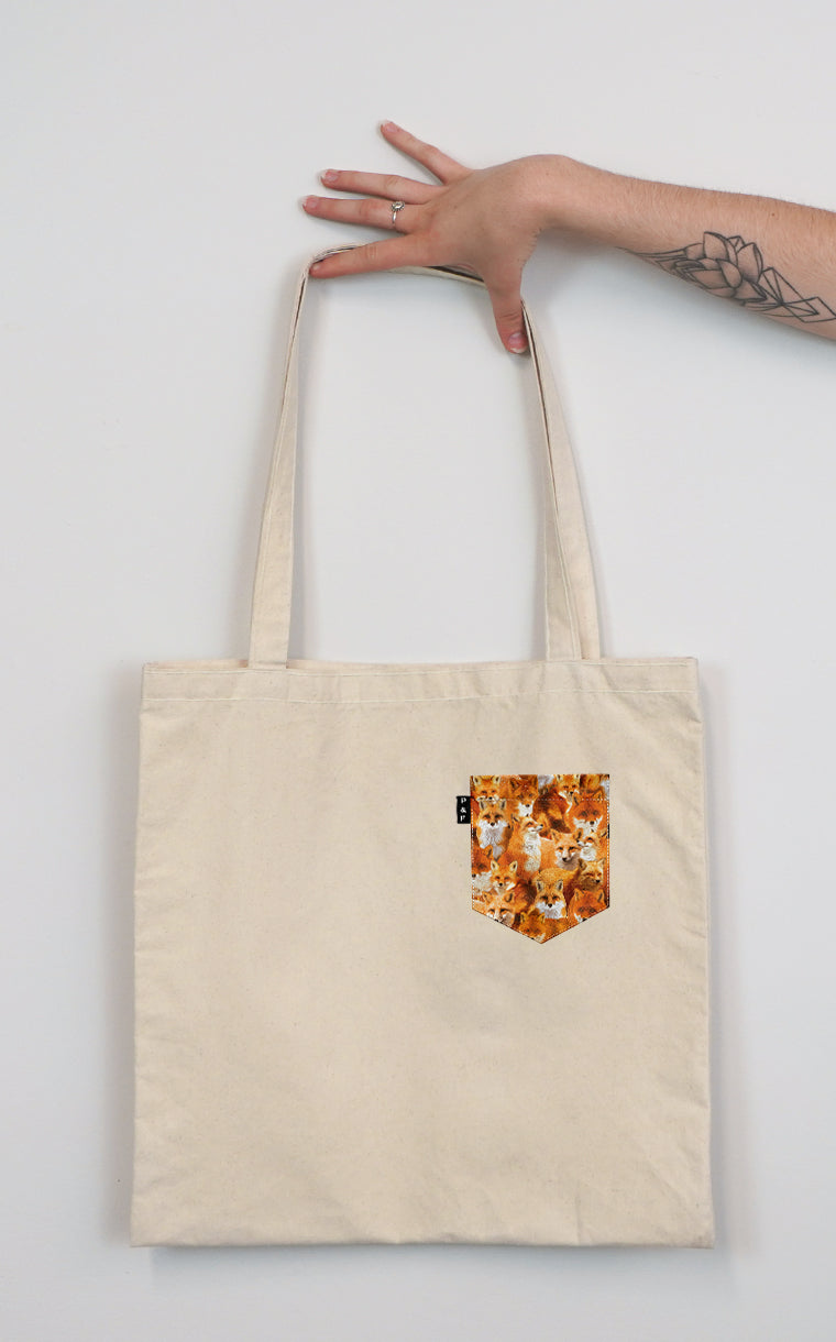 No Fox Given Pocket Tote Bag