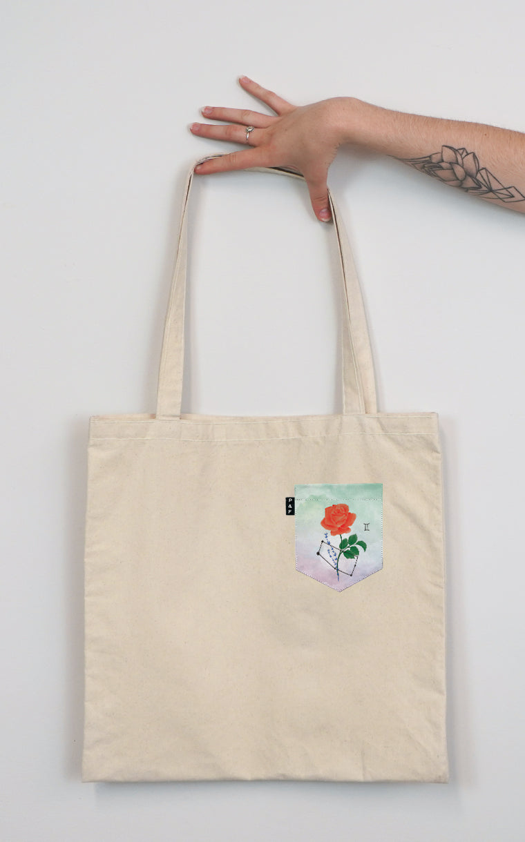 Gemini Cricket Pocket Tote Bag