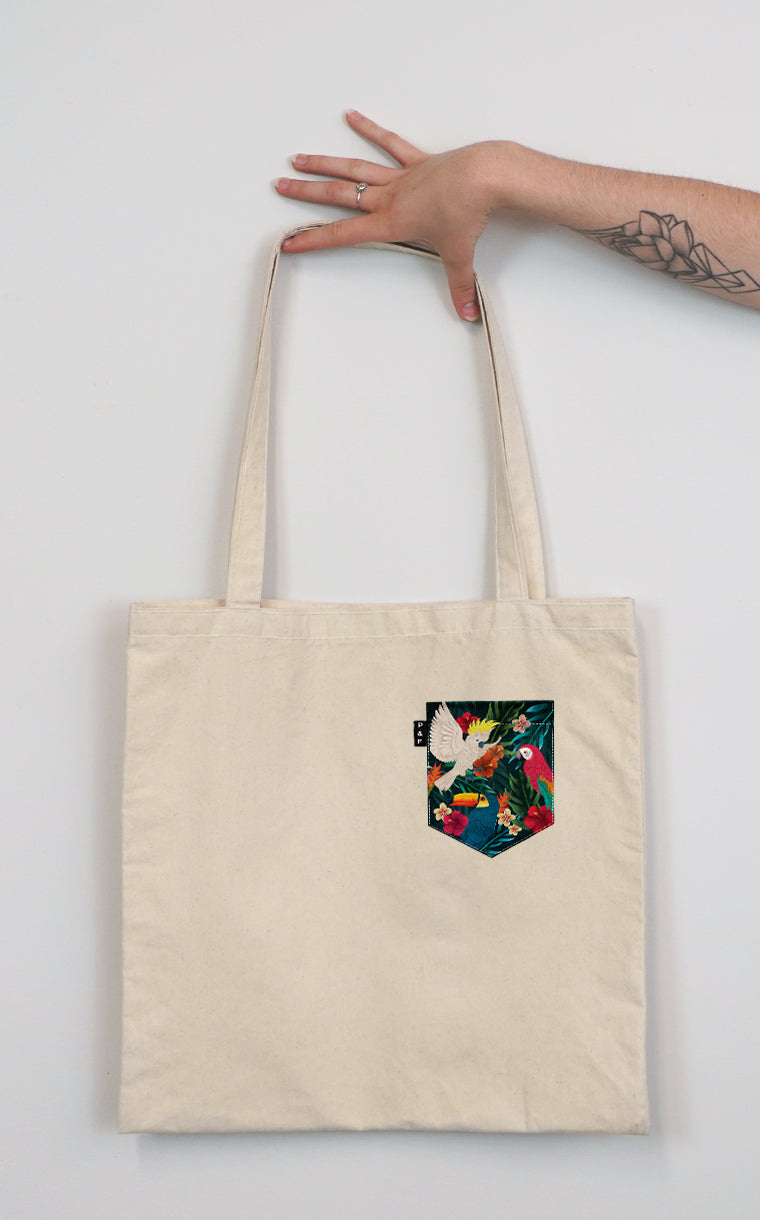 King Toucan-Khamon Pocket Tote Bag