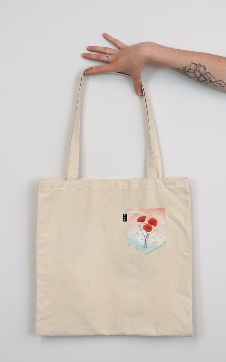 Tote Bag à poche Leodorisant