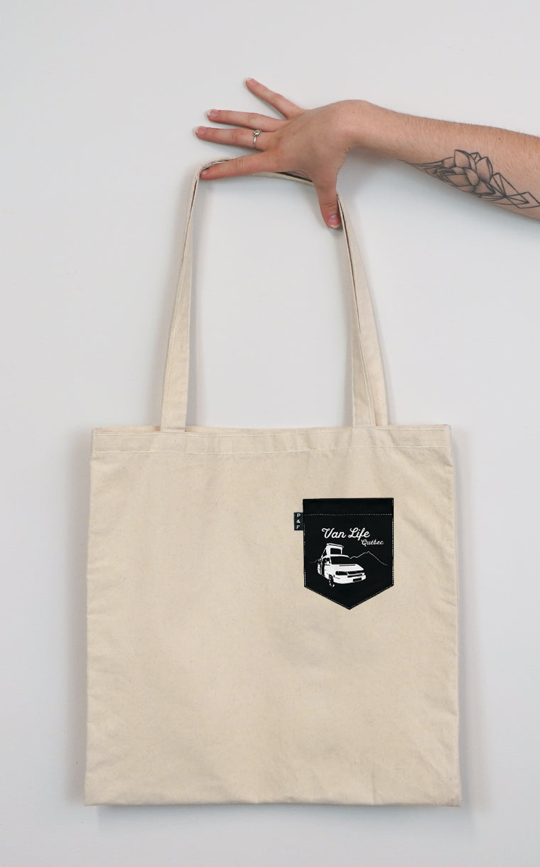 Tote Bag à poche Libère le vagabond en toi!