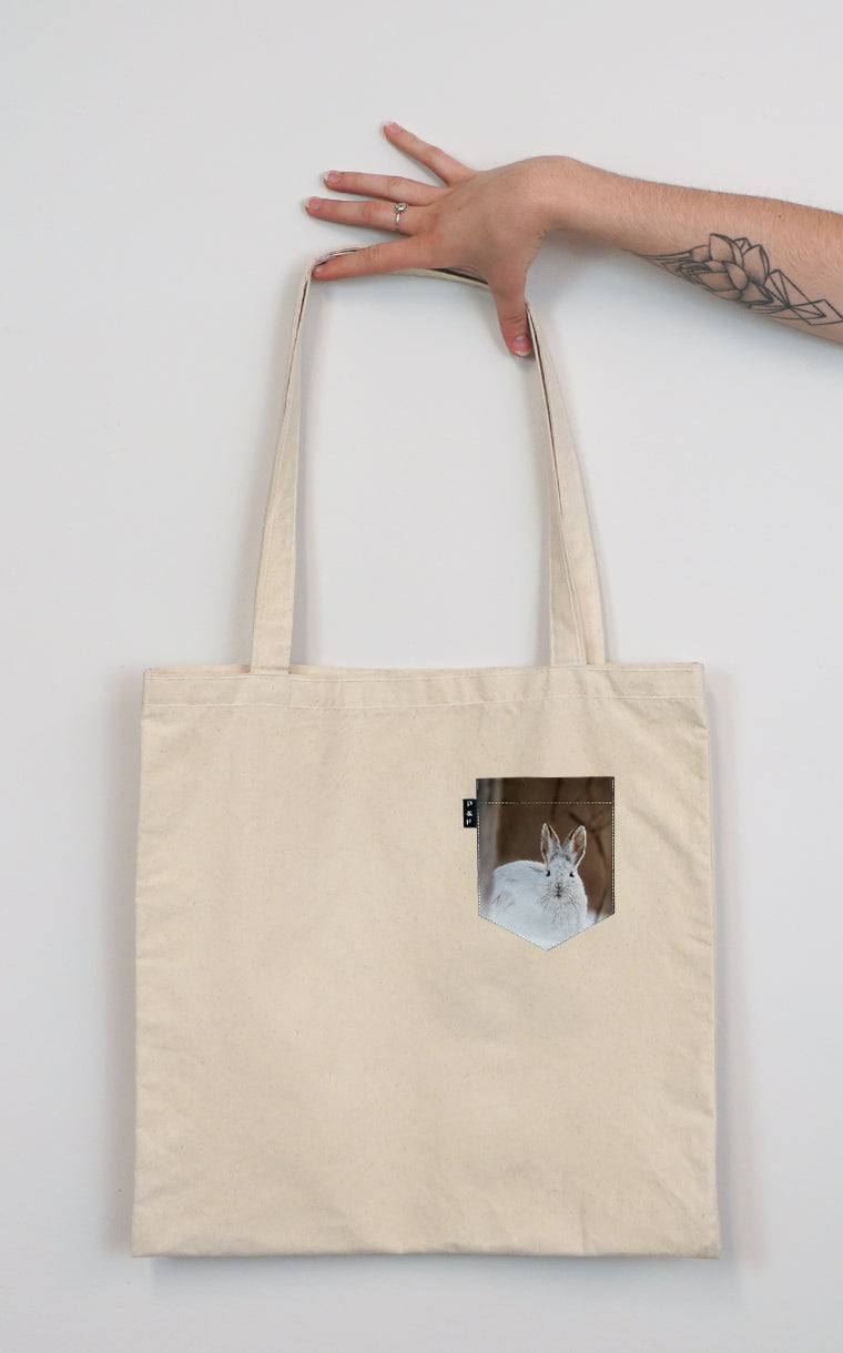 Tote Bag à poche Lièvre Gercé