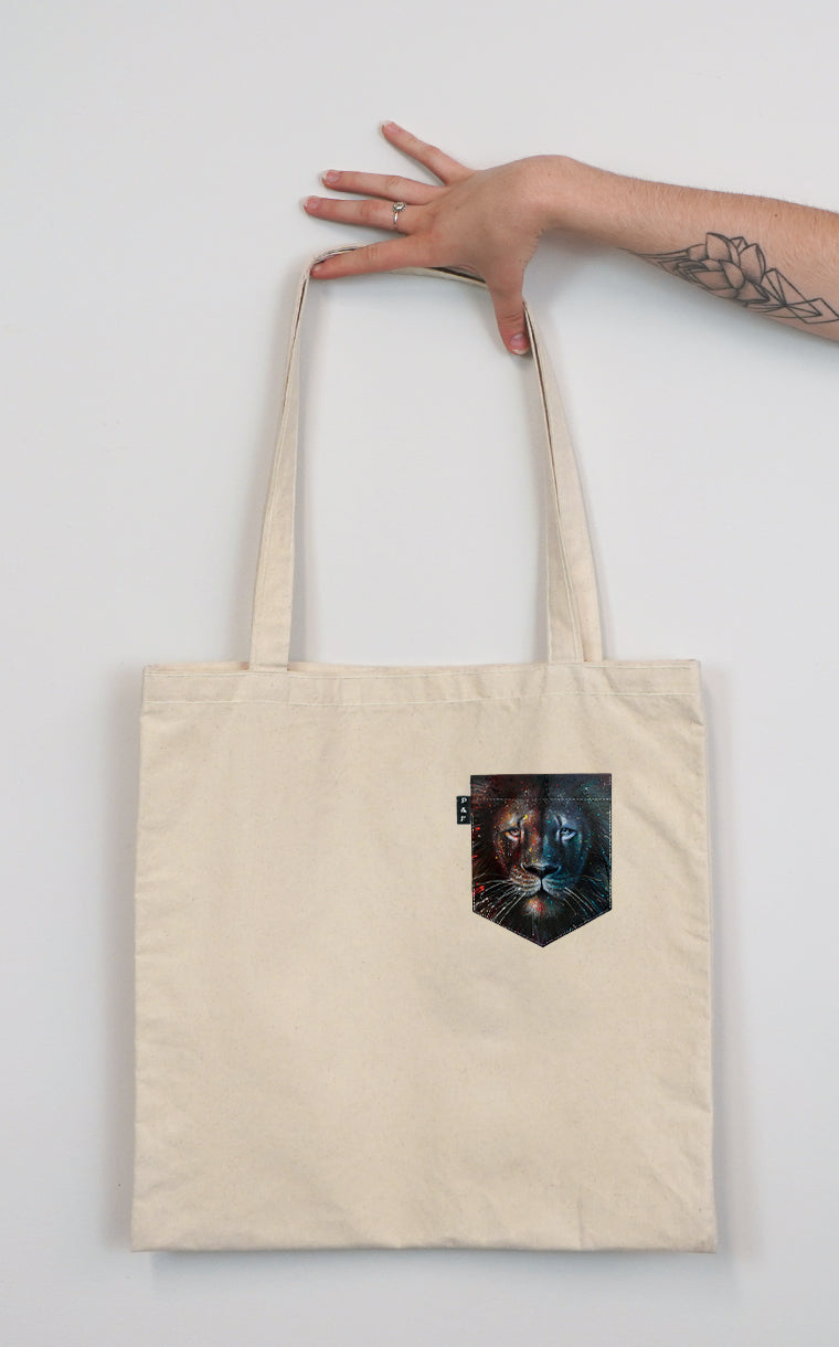 Lion L. Richie Pocket Tote Bag