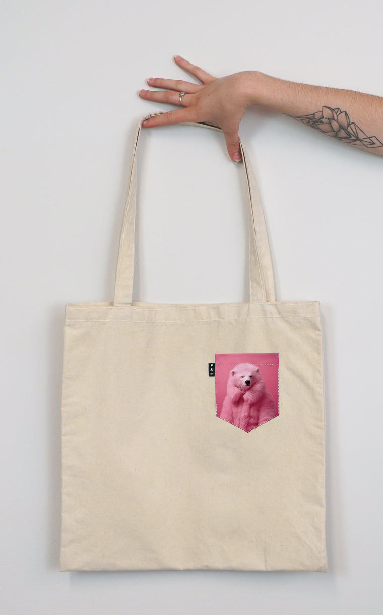 Polenciaga Bear Pocket Tote Bag