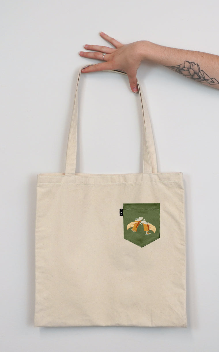 Tote Bag with Pocket One Pint Left