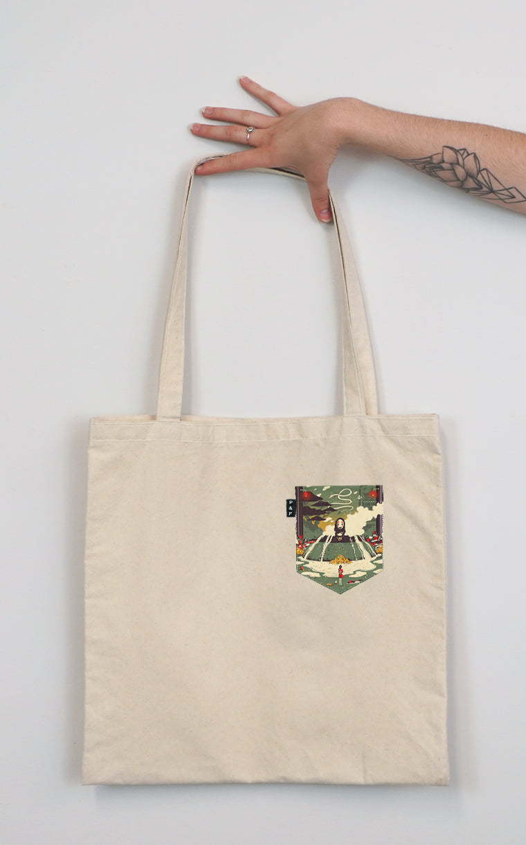 Tote Bag with Pocket Without Face