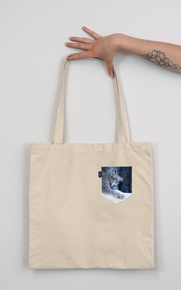 Star Lynx Pocket Tote Bag