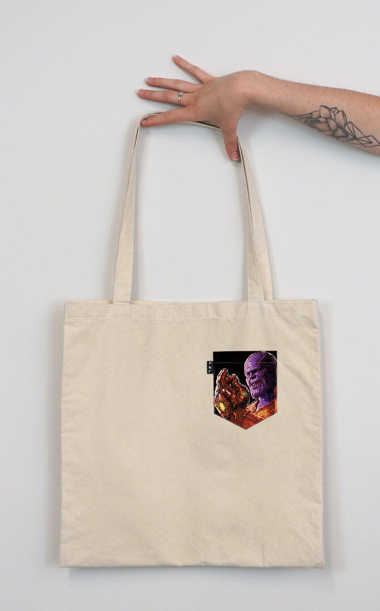 Tote Bag à poche T'es Thanos