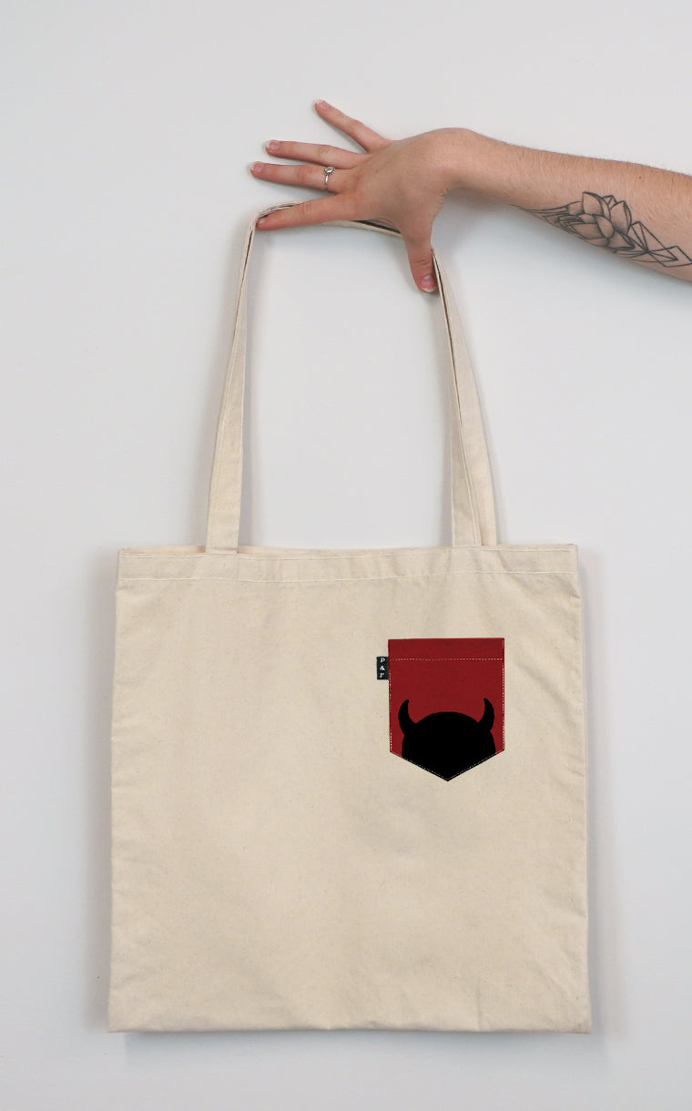 Tote Bag with pocket Vil and miserable