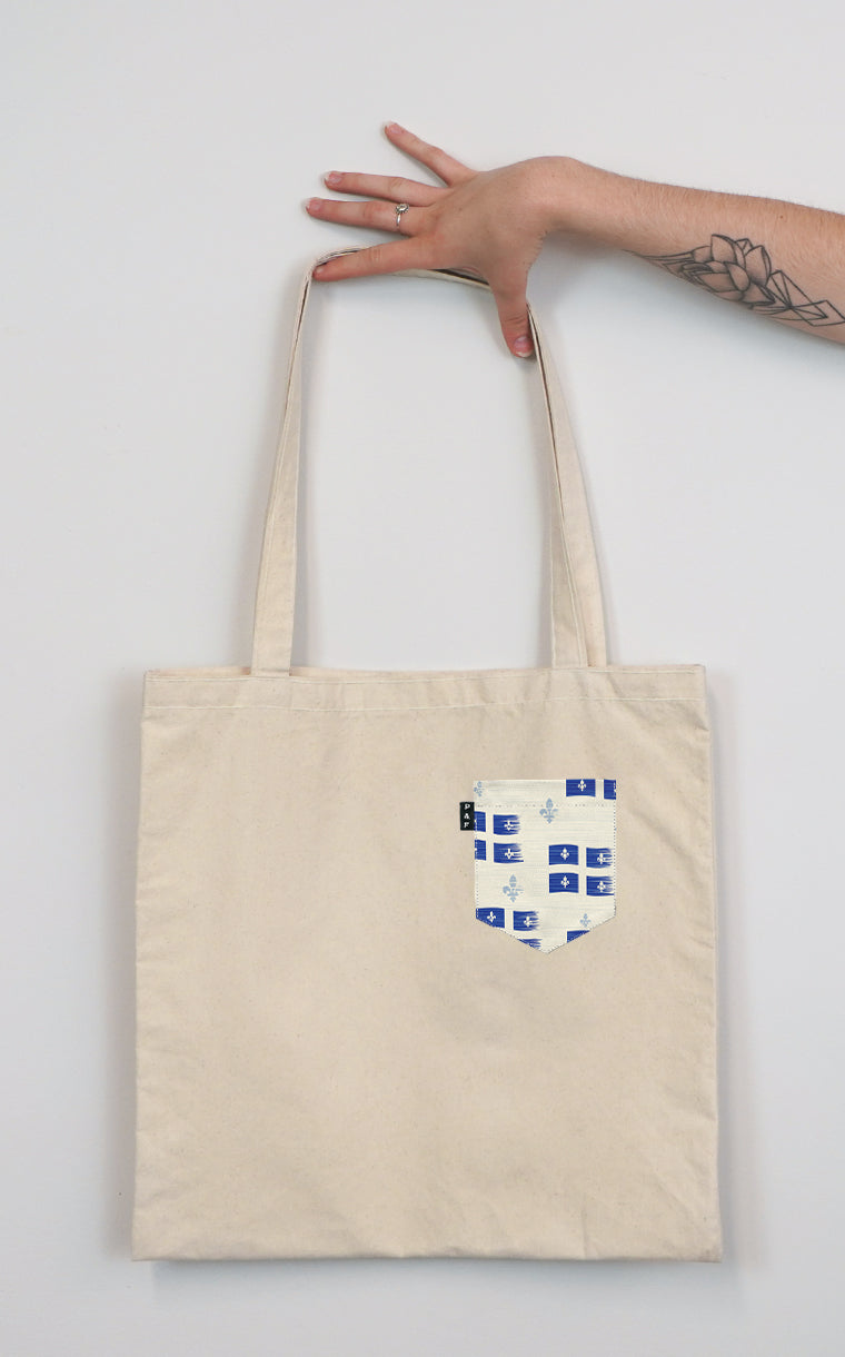 Tote Bag à poche Vive le Québec