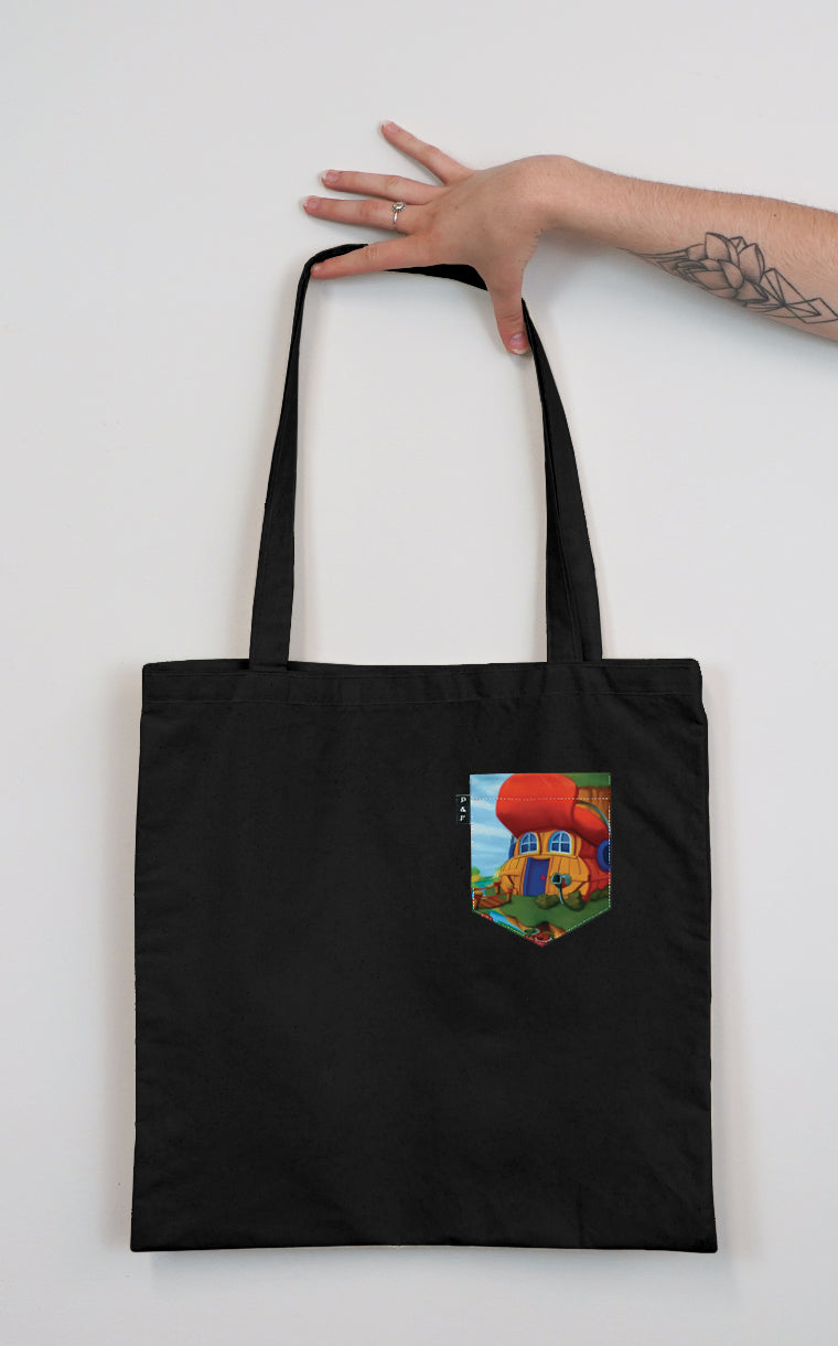 Tote Bag with Pocket Add Owl