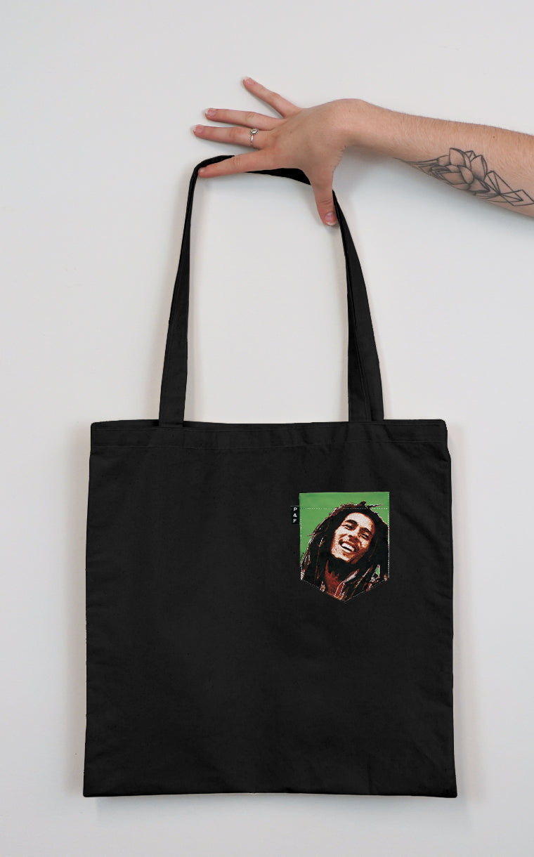 Bob Hair Pocket Tote Bag