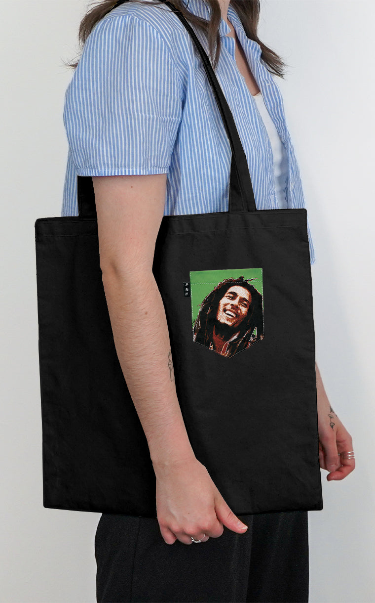 Bob Hair Pocket Tote Bag