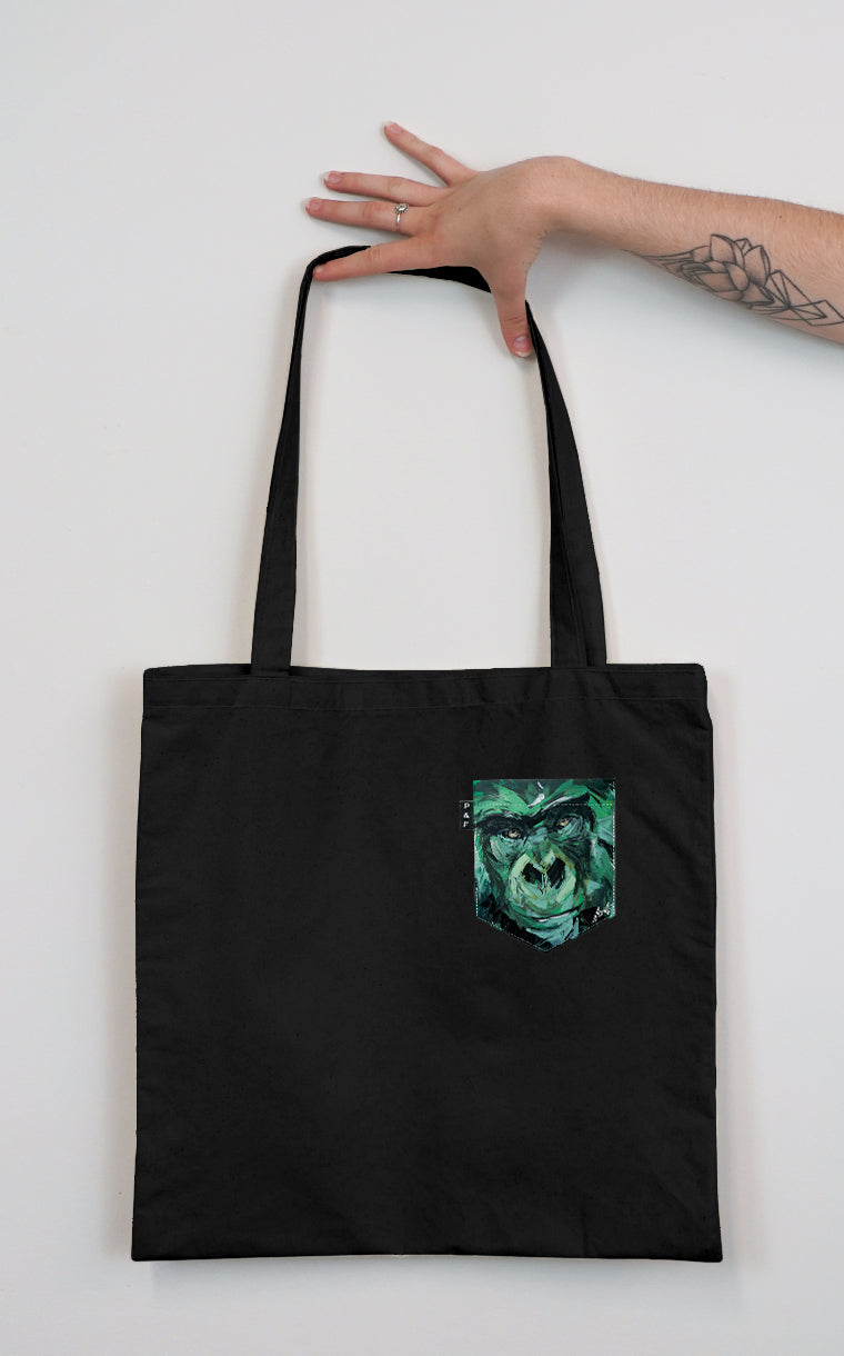 Tote Bag à poche Bonne Singe Hen!