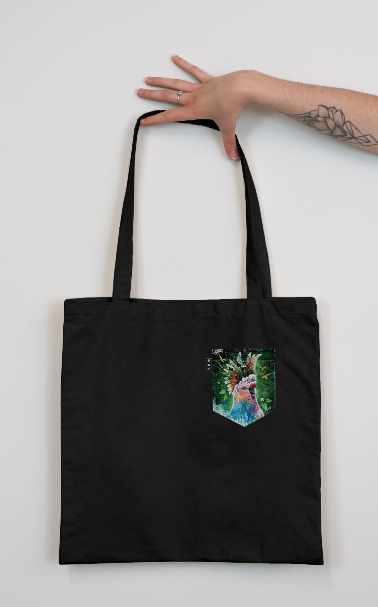 Cacatoes Pocket Tote Bag