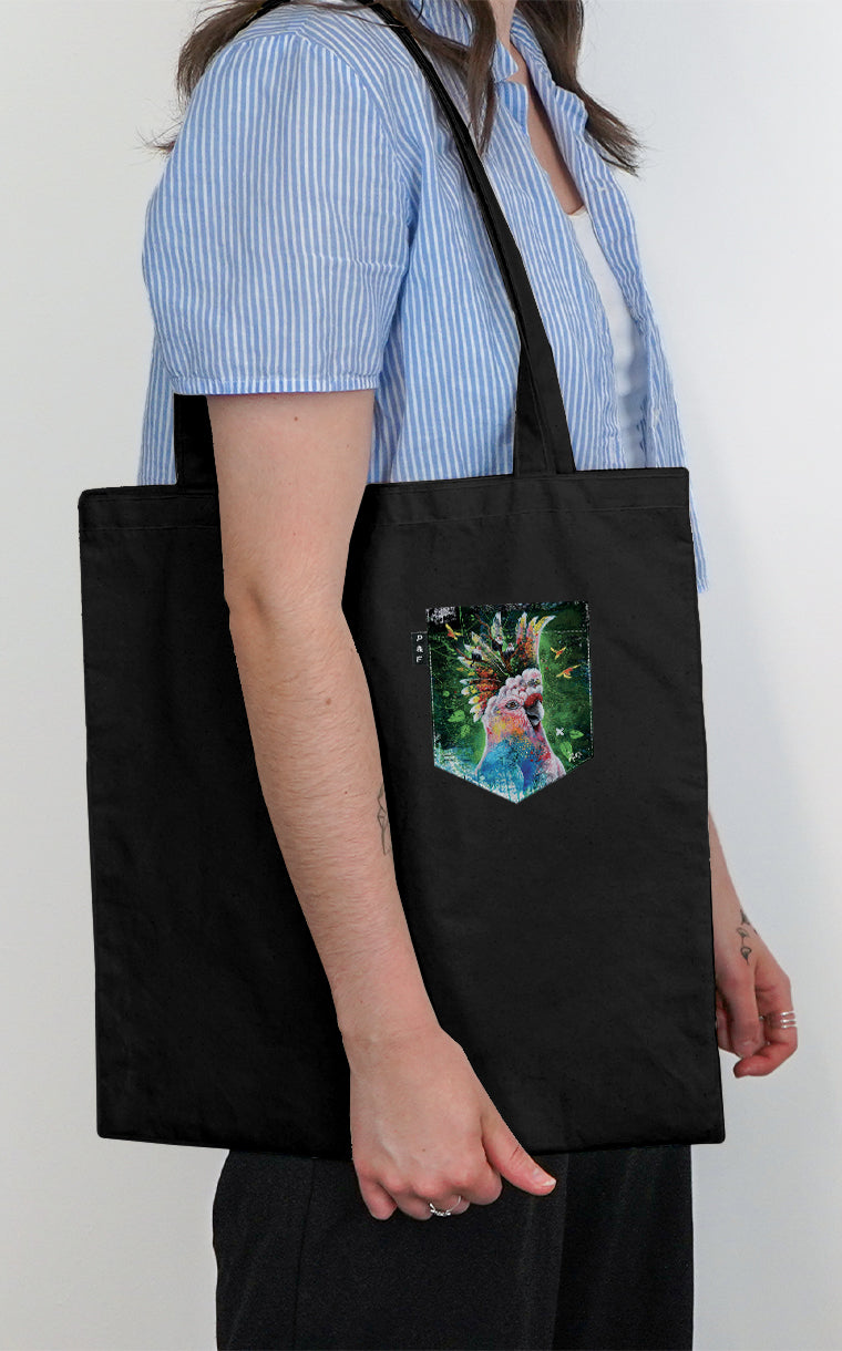 Cacatoes Pocket Tote Bag