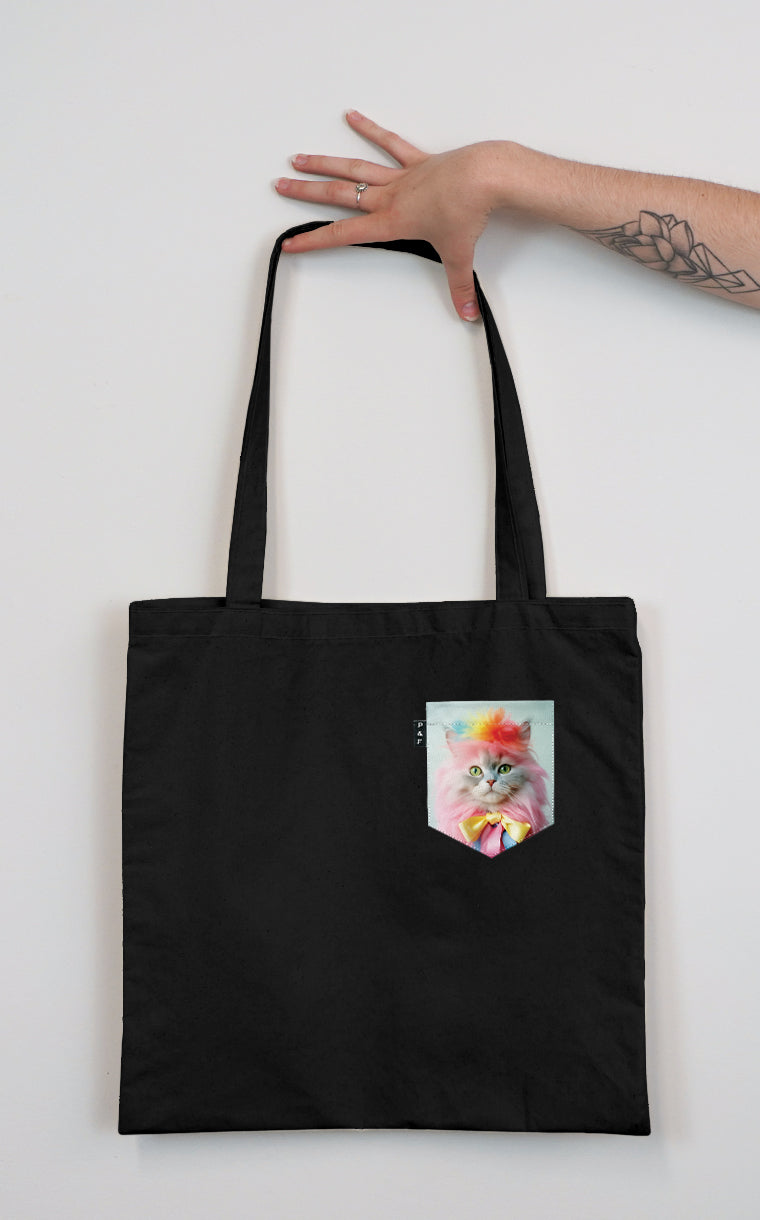 Cat Will Be Fine Pocket Tote Bag