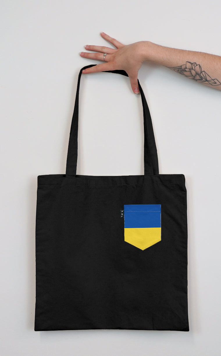 Tote Bag with Pocket Colors of Ukraine