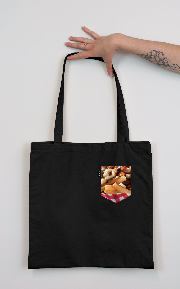 Tote Bag with pocket Fries and gratin sauce