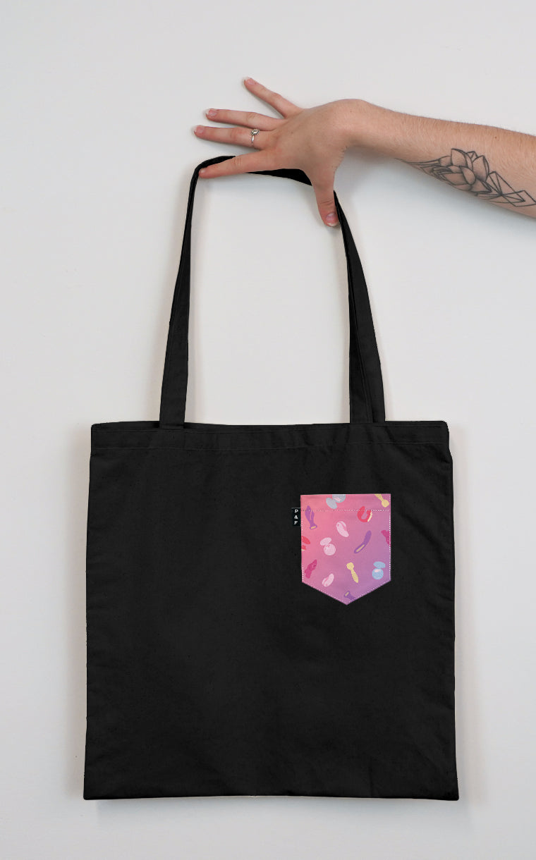 Good Vibrations Pocket Tote Bag