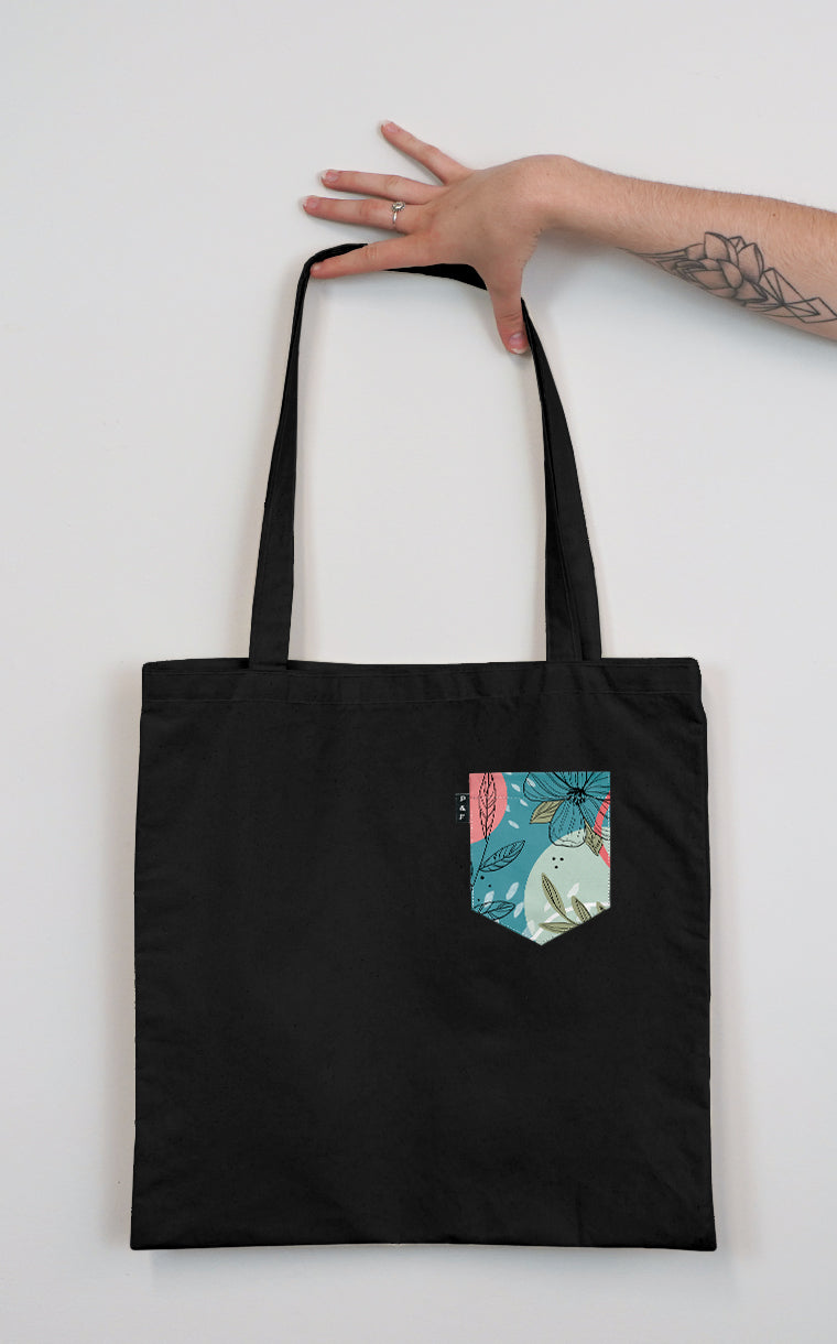 Tote Bag à poche Jonquilles et bowling