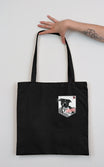 Tote Bag with pocket Cruelty is pocket