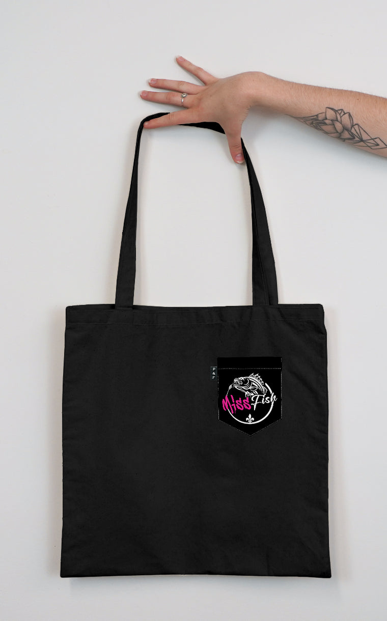 Miss Fish Pocket Tote Bag