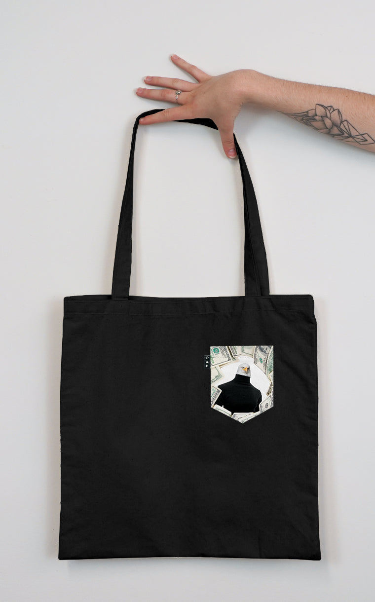 Money Talks Pocket Tote Bag