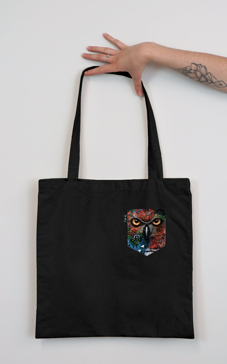 Owly Grail Pocket Tote Bag