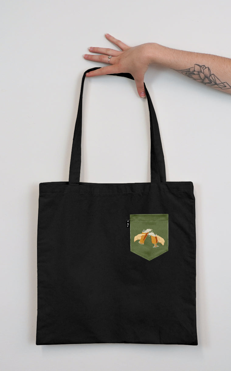 Tote Bag with Pocket One Pint Left