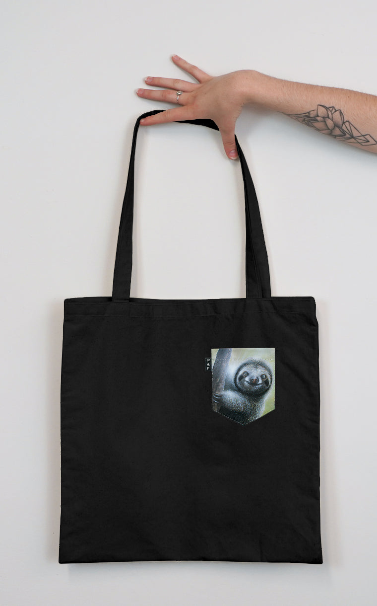 Tote Bag à poche Sloth Machine