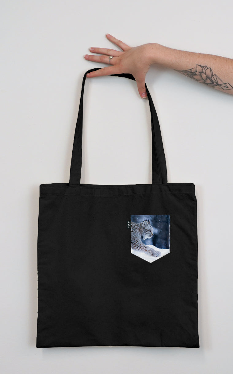 Star Lynx Pocket Tote Bag