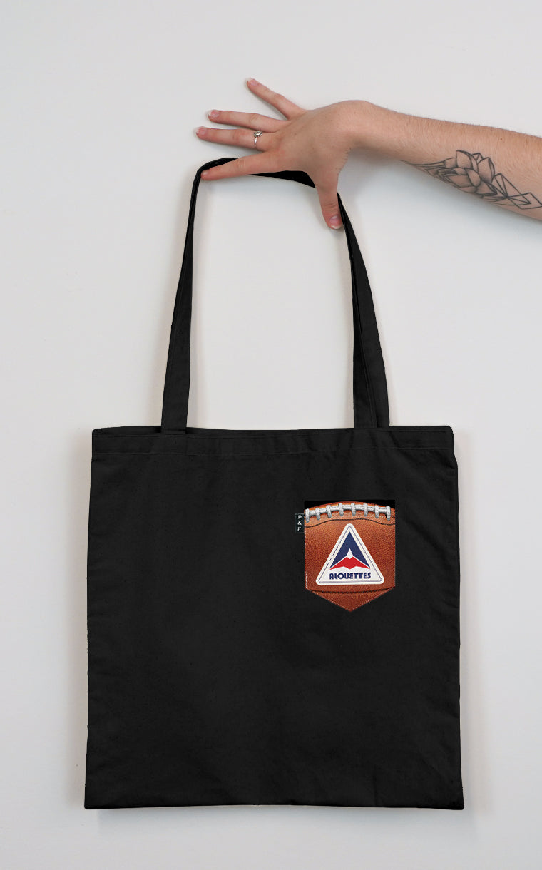 Tote Bag with pocket on leather