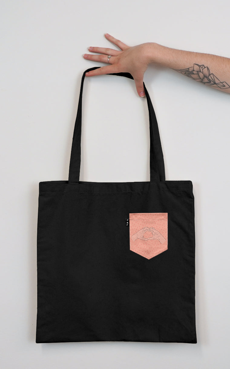 Tote Bag à poche Tétradécagone de l'amour