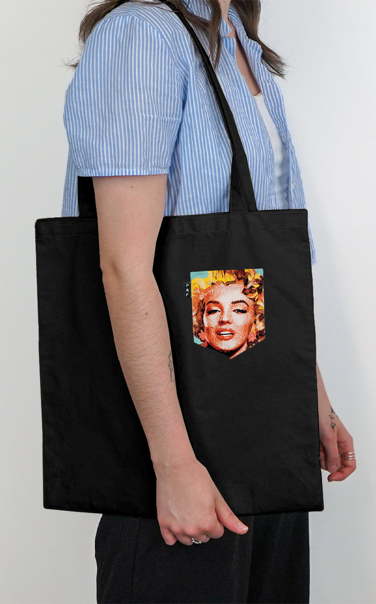 Everyone Loves Marilyn Pocket Tote Bag