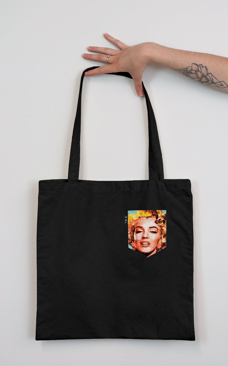 Everyone Loves Marilyn Pocket Tote Bag