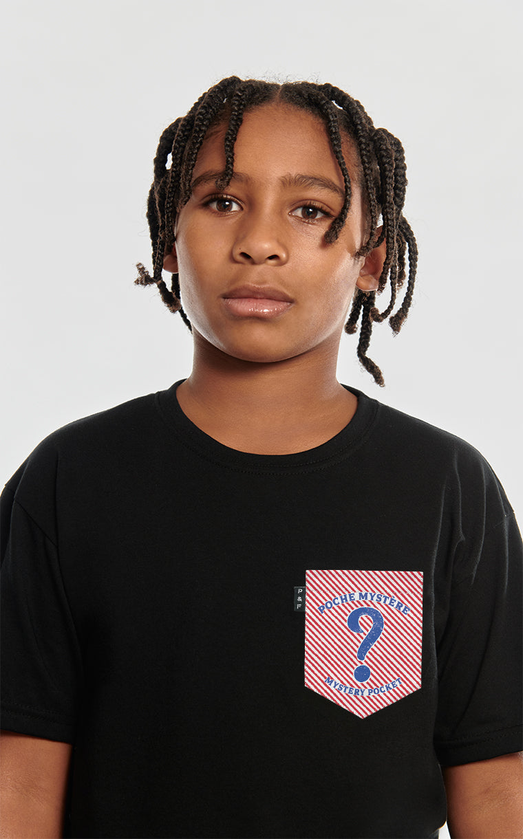 T-shirt fait au Québec à poche pour enfant Poche Mystère [8 à 12 ans]